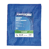 Bâche en poly pour travaux standards Certified, étanche, 6 x 8 pi Front_Flat