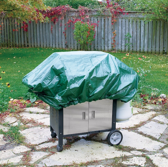 Certified Green Tarp with Drawstring, Waterproof, 6ft x 6ft