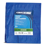Bâche en poly pour travaux standards Certified, étanche, 12 x 16 pi Front_Flat