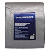 Bâche robuste en poly Mastercraft de qualité supérieure, étanche, 10 x 12 pi Front_Flat