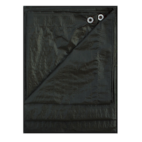 Certified Standard Duty Black Poly Tarp, Waterproof, 10-ft x 12-ft Composite_or_Mixed