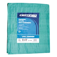 Certified Light Duty Poly Tarp, Waterproof, 9-ft x 12-ft