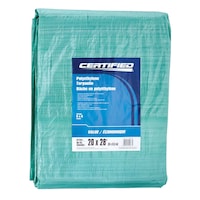 Certified Light Duty Poly Tarp, Waterproof, 20-ft x 28-ft Front_Angled_Right