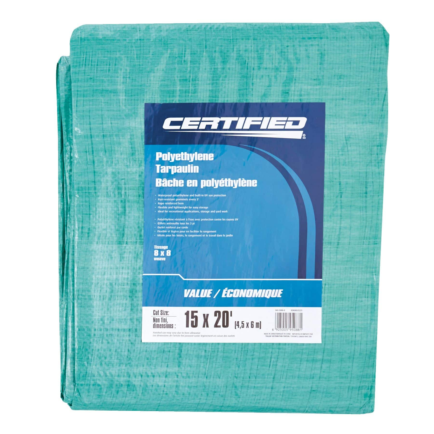 Certified Light Duty Poly Tarp, Waterproof, 15-ft x 20-ft | Canadian Tire