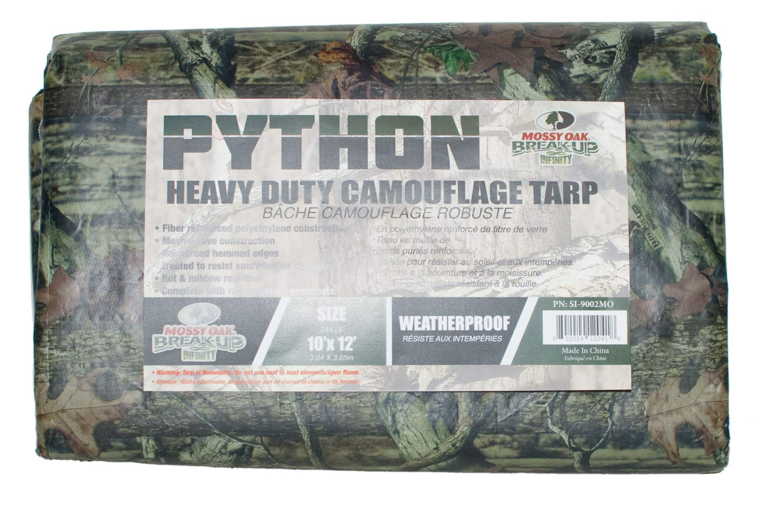 Python Mossy Oak® Camo Poly Tarp, Heavy Duty & Weatherproof, 10-ft x 12 ...