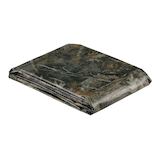 Certified Camouflage Polyethylene Tarpaulin, Waterproof, 10 x 12-ft (3 x 3.6 m) Front_Three_Fourths_Angled_Right