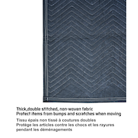 Certified Non-Slip Moving Blanket, Water & Stain Resistant, 40-in x 72-in