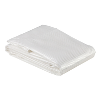 Certified Standard Duty Transparent Mesh Tarp, 10 x 12-ft Front_Angled_Left