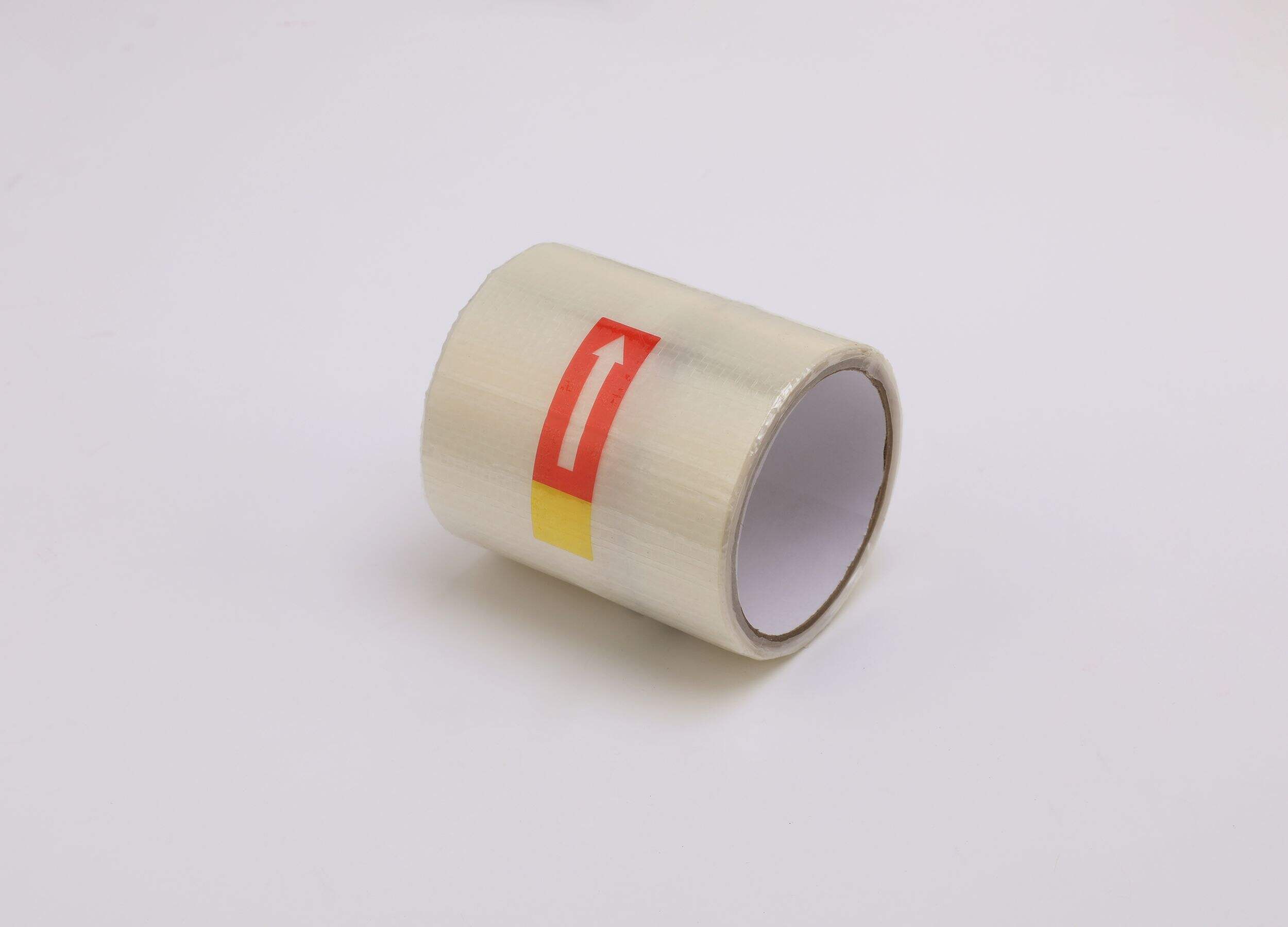 Certified Waterproof Adhesive Tarp Repair Tape, Clear, 4-in x 10-ft Front_Angled_Left