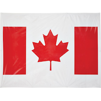 Canada Flag Poly Tarp, 6 x 8-ft Front_Flat