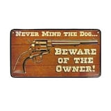 Never Mind The Dog Tin Sign, 13-in x 7-in Front_Flat