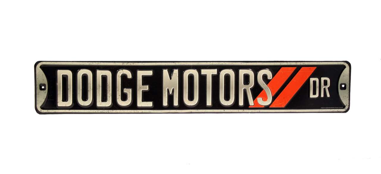 Dodge Motors Dr. Tin Sign, 20 x 3-in