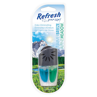 Refresh Your Car! Odour Eliminating Oil Vent Air Freshener Front_Flat