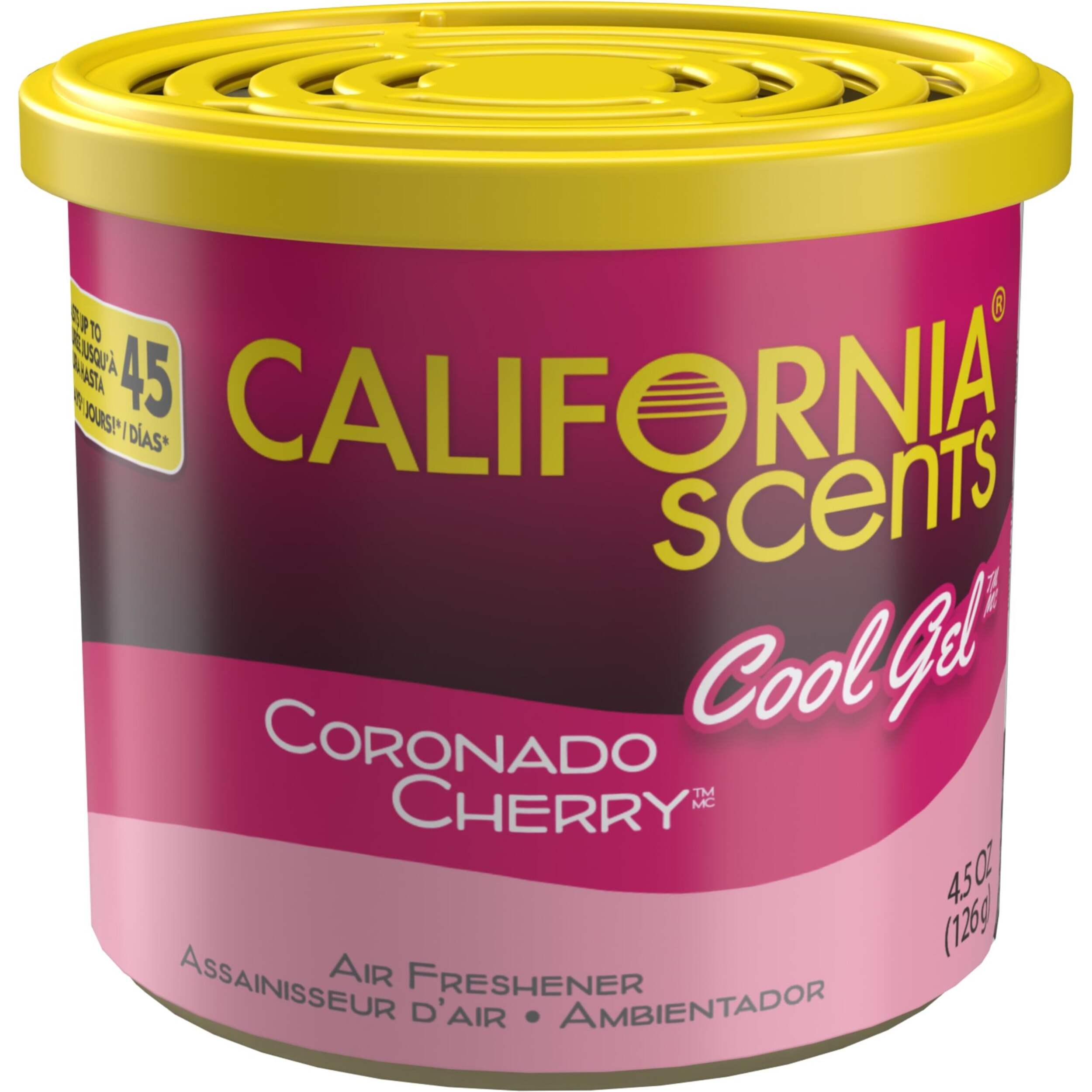 California Scents Cool Gel Car Air Freshener, Coronado Cherry, 4.5-oz Front_Elevated