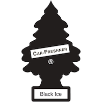 Little Trees Hanging Air Freshener, Black Ice, 6-pk Front_Flat