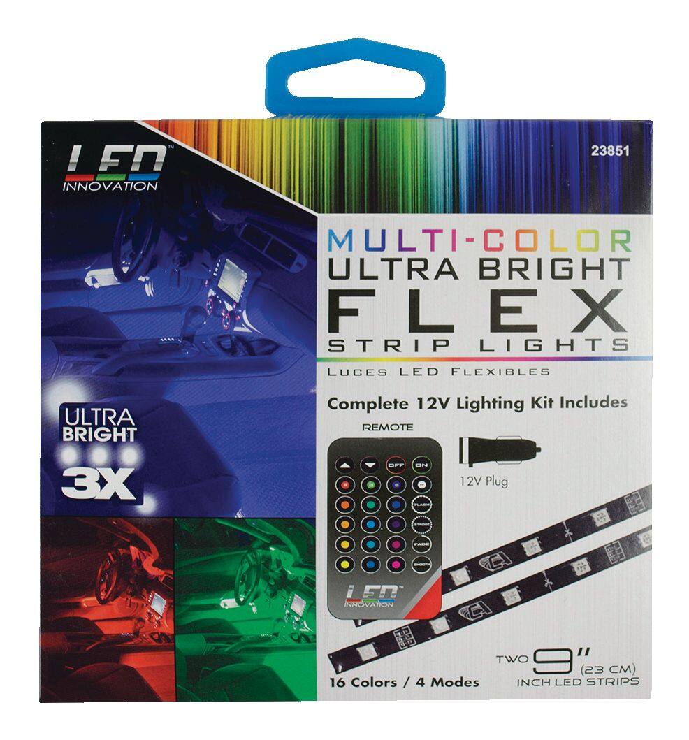 Multi Colour LED Vehicle Strip Lights with Remote 9 in Canadian Tire