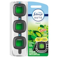 Febreze CAR Air Freshener Vent Clips, Linen & Sky, 3-pk Front_Flat