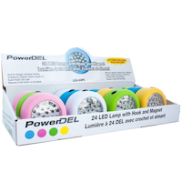 24 LED Puck Lights, Assorted