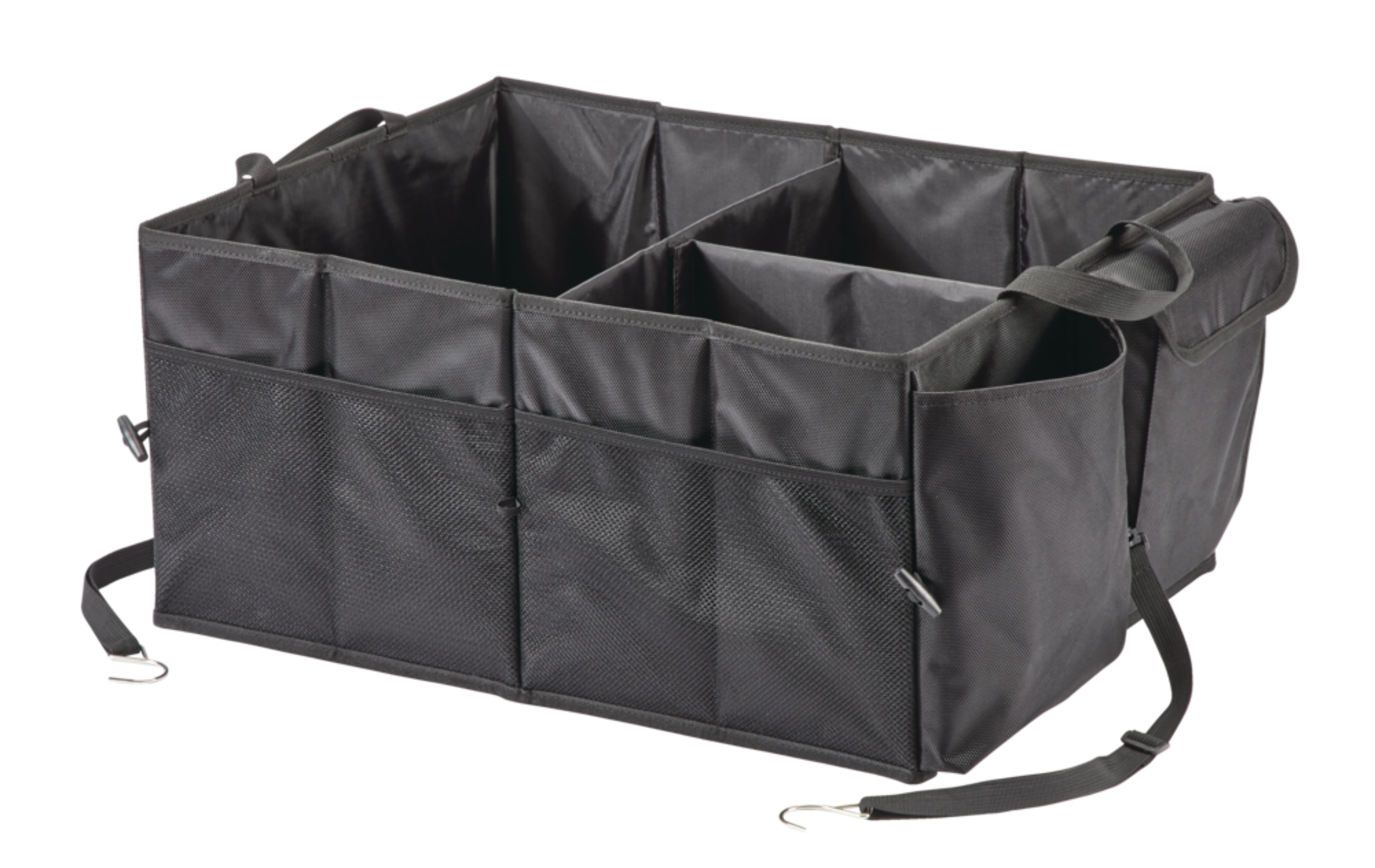 AutoTrends Heavy-Duty Trunk Organizer Front_Angled_Left