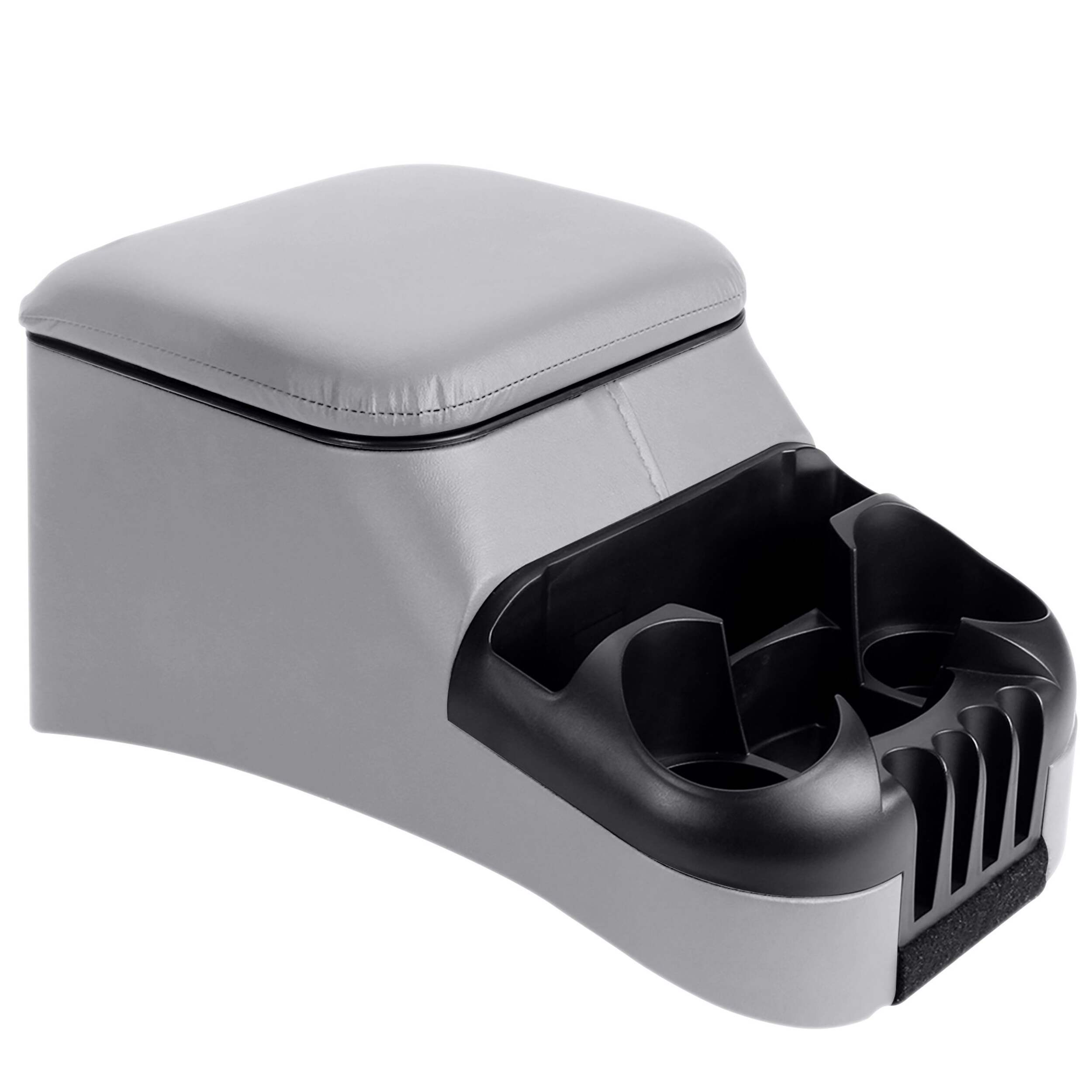 Console centrale pour banquette pour voitures et camions, gris Front_Three_Fourths_Angled_Right