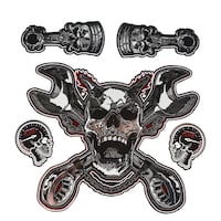 Lethal Threat Chrome Skull Decal Front_Flat