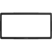 Cruiser Silicone Black License Plate Frame Front_Flat