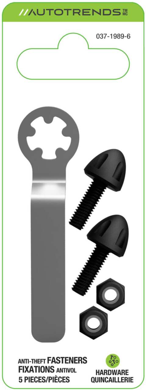 AutoTrends Anti-Theft License Plate Fasteners