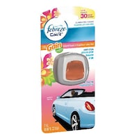 Febreze Car Odor-Fighting Air Freshener Vent Clip with Gain Scent, Island Fresh, 1 count Front_Flat