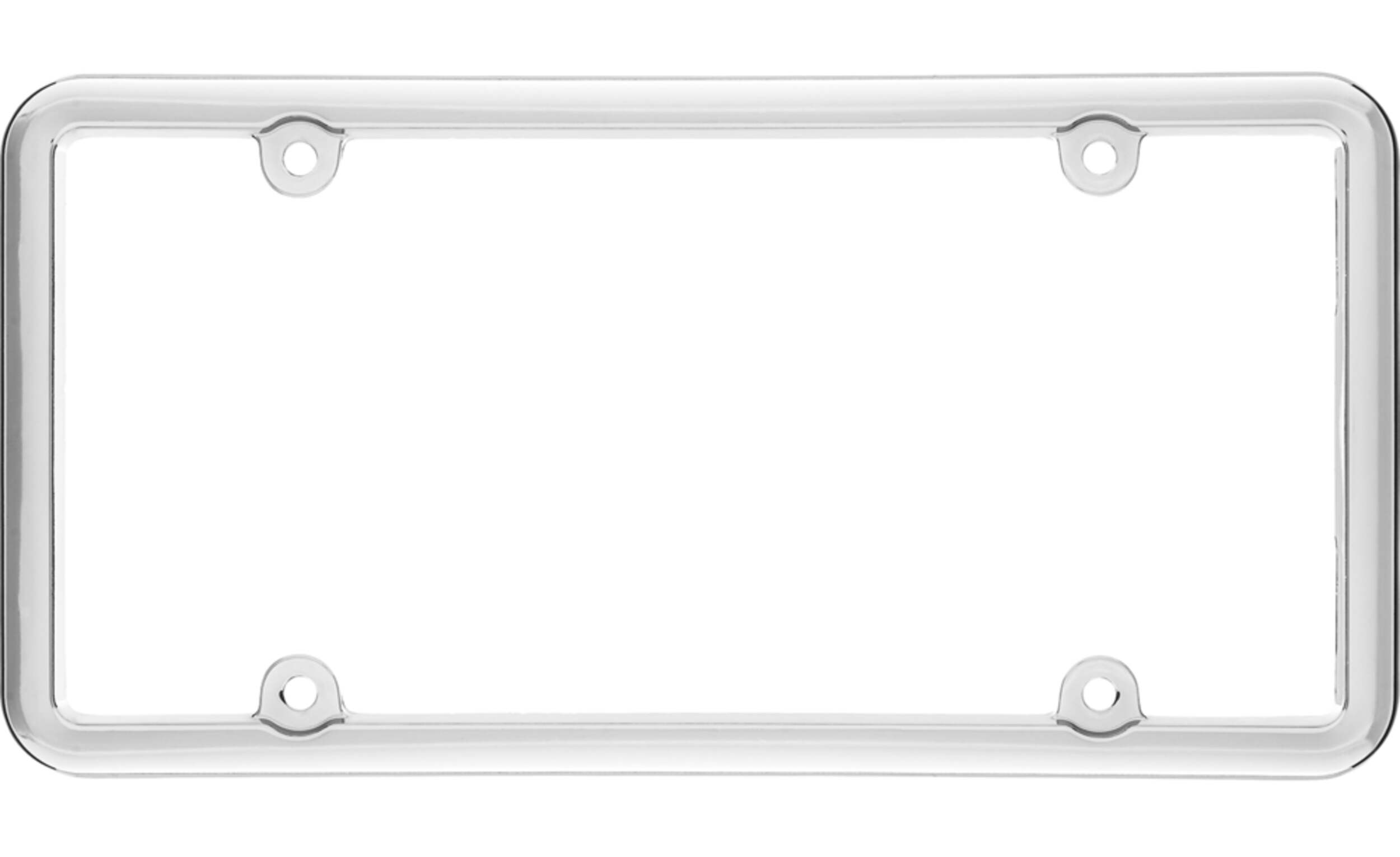 Cadre de plaque d'immatriculation Monterey chrome Front_Flat