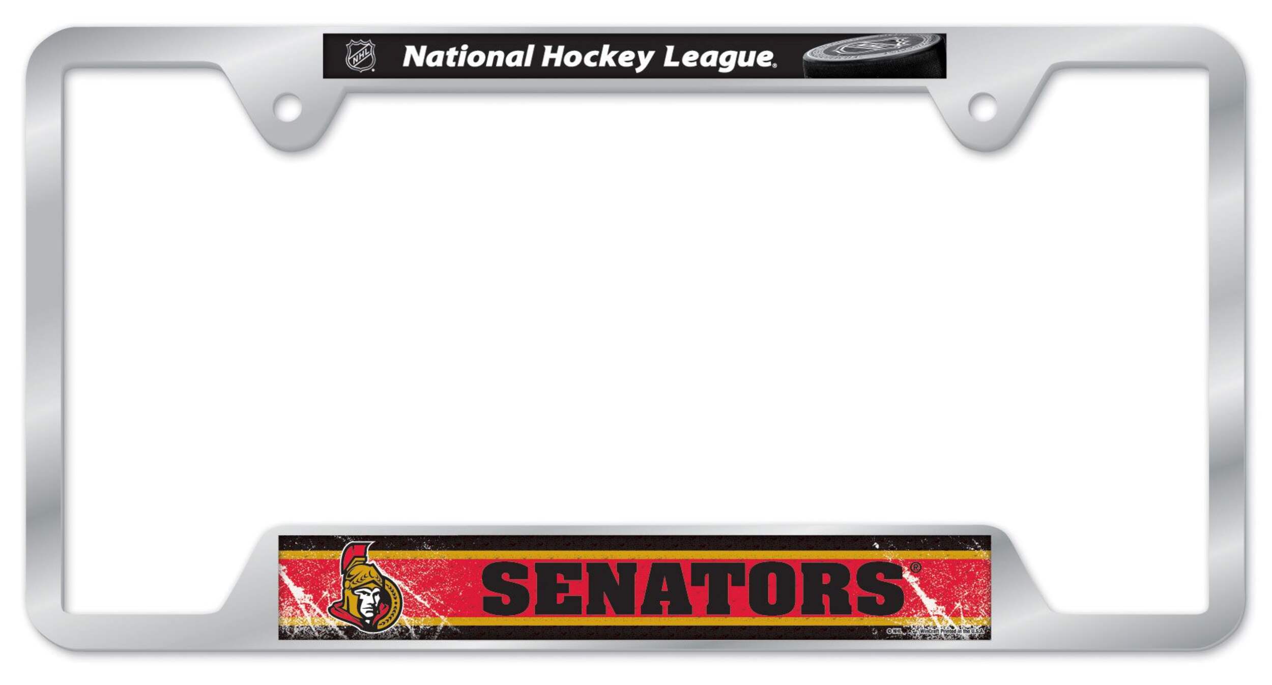 Ottawa Senators License Plate Frame Front_Flat