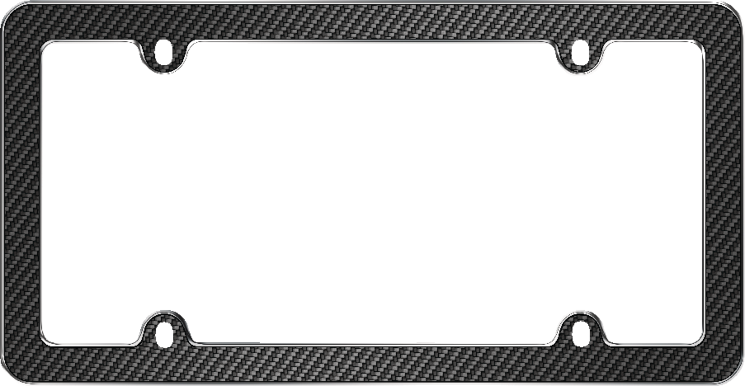 Carbon Fiber License Plate Frame Front_Flat