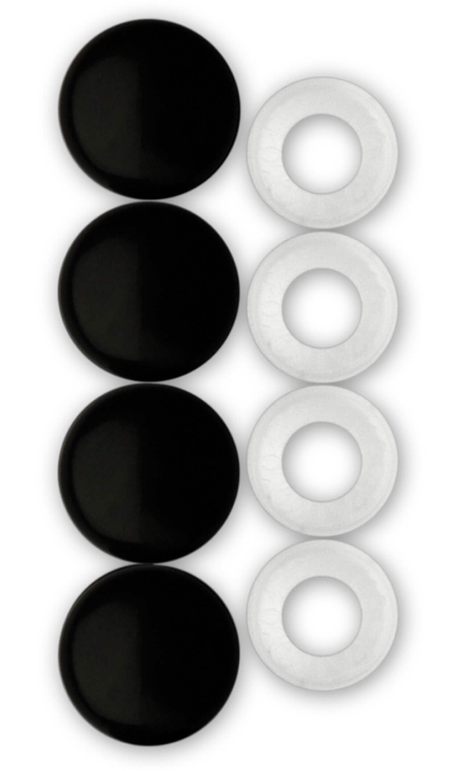 BLACK FASTENER CAPS