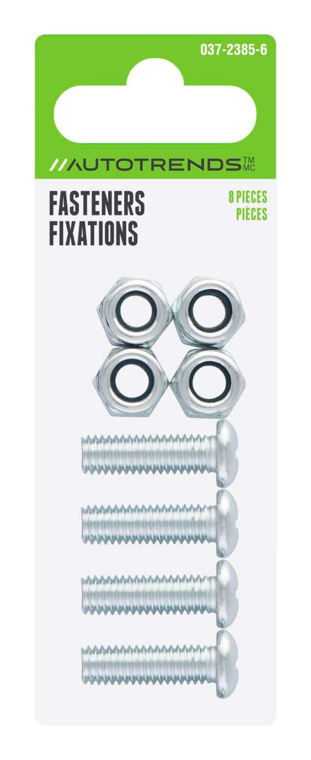 Steel Metric License Plate Fasteners Front_Flat