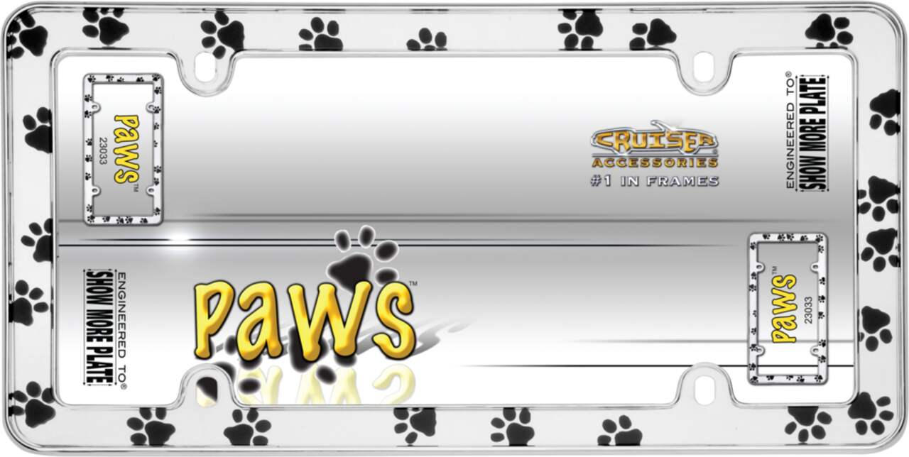 Jeep paw print license plate frame sales