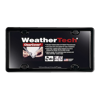 WeatherTech License Plate Frame, Clear Cover Front_Elevated