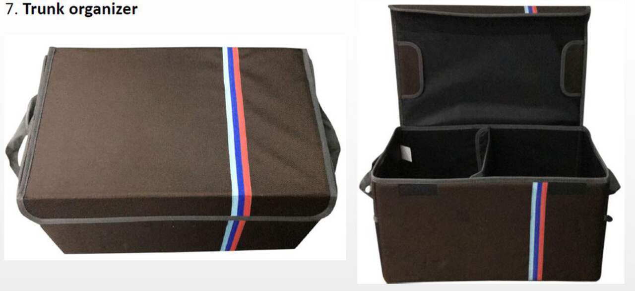 Luxury shop trunk organizer
