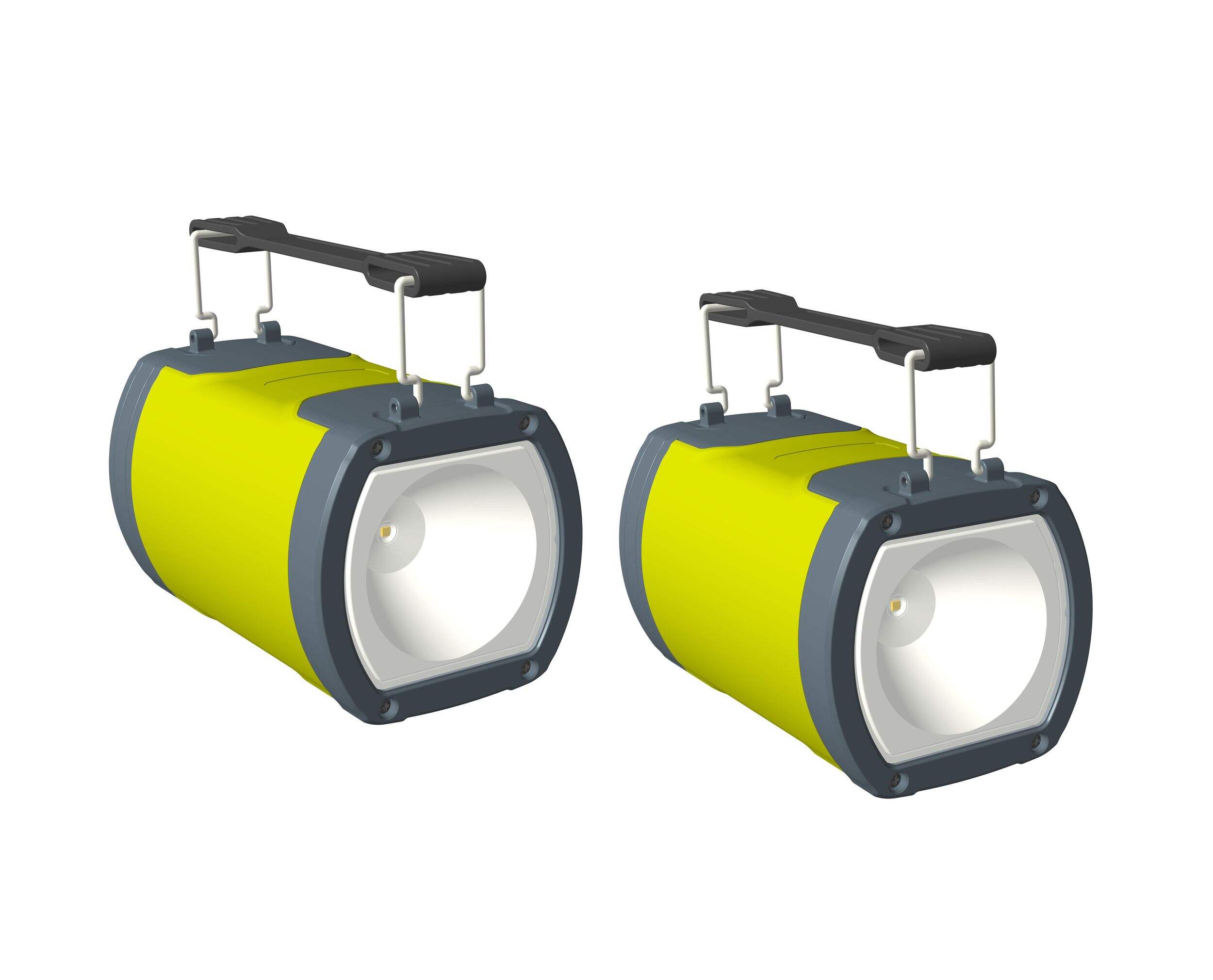 2-in-1 COB LED Lantern & Spotlight, 300 Lumens, 2-pc Front_Three_Fourths_Angled_Right