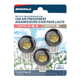 Simoniz Vent Clip Car Air Freshener, Cotton, 3-pk Front_Flat