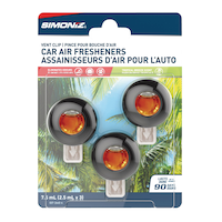 Simoniz Vent Clip Car Air Freshener, Hawaii Aloha, 3-pk Front_Flat