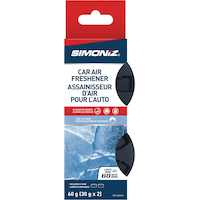 Simoniz Fibre Can Car Air Freshener, Cool Ice, 2-pk Front_Flat