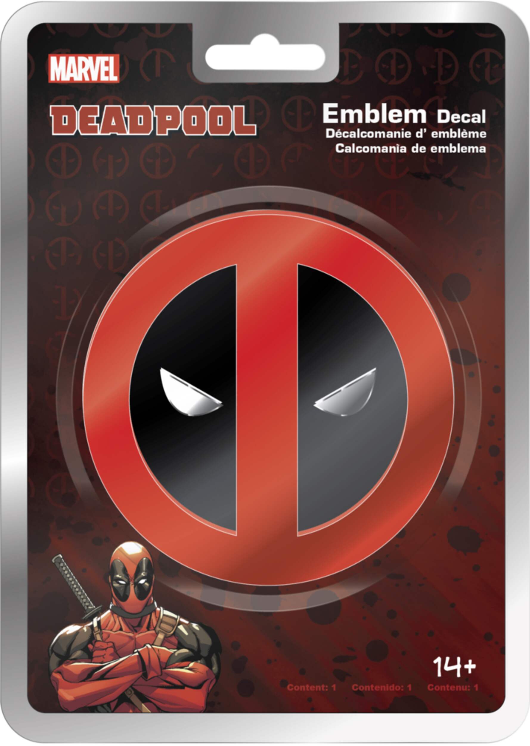 Marvel Deadpool Emblem Decal Front_Flat