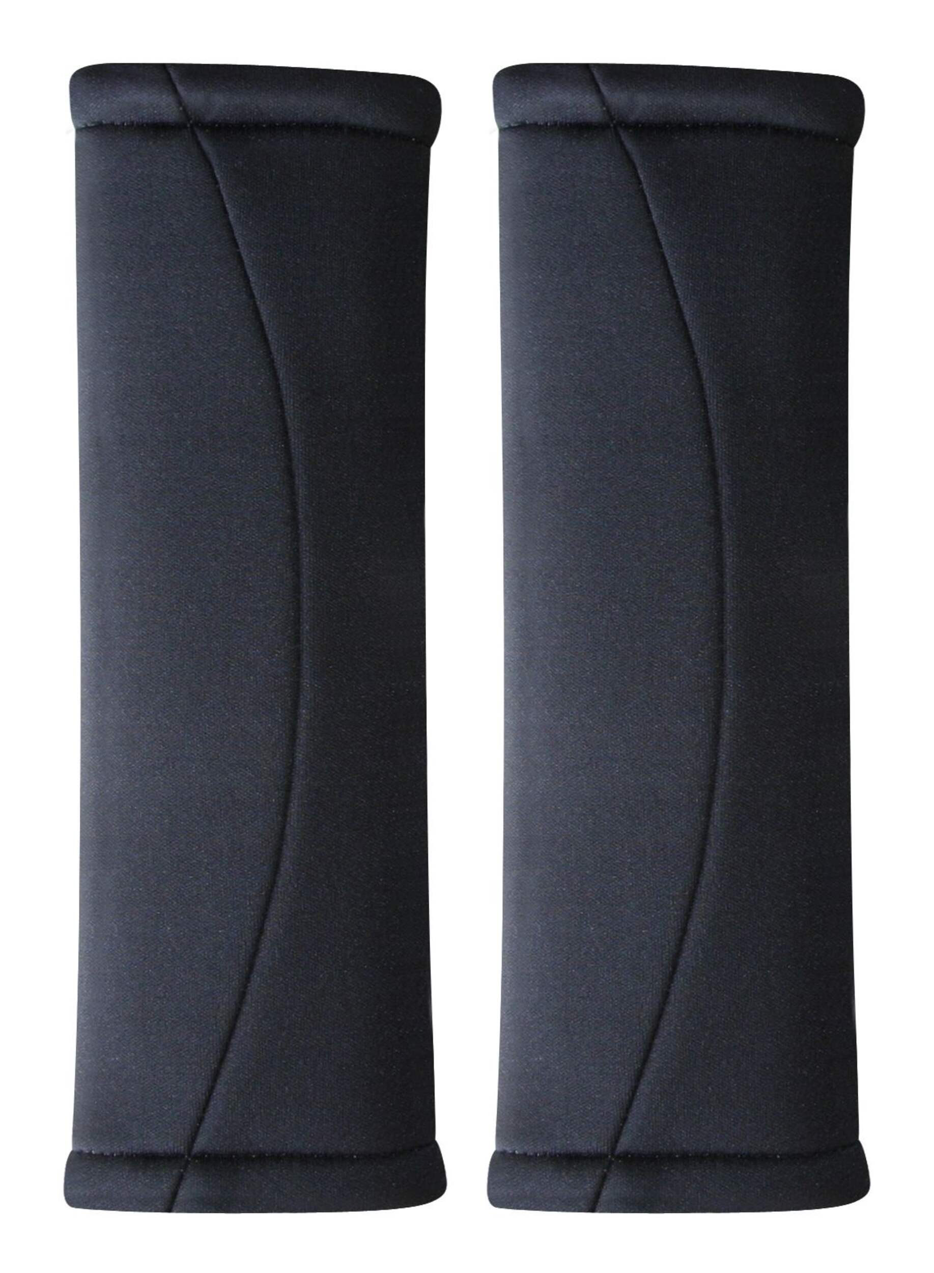 AutoTrends Seat Belt Pad, Black, 2-pk Front_Flat