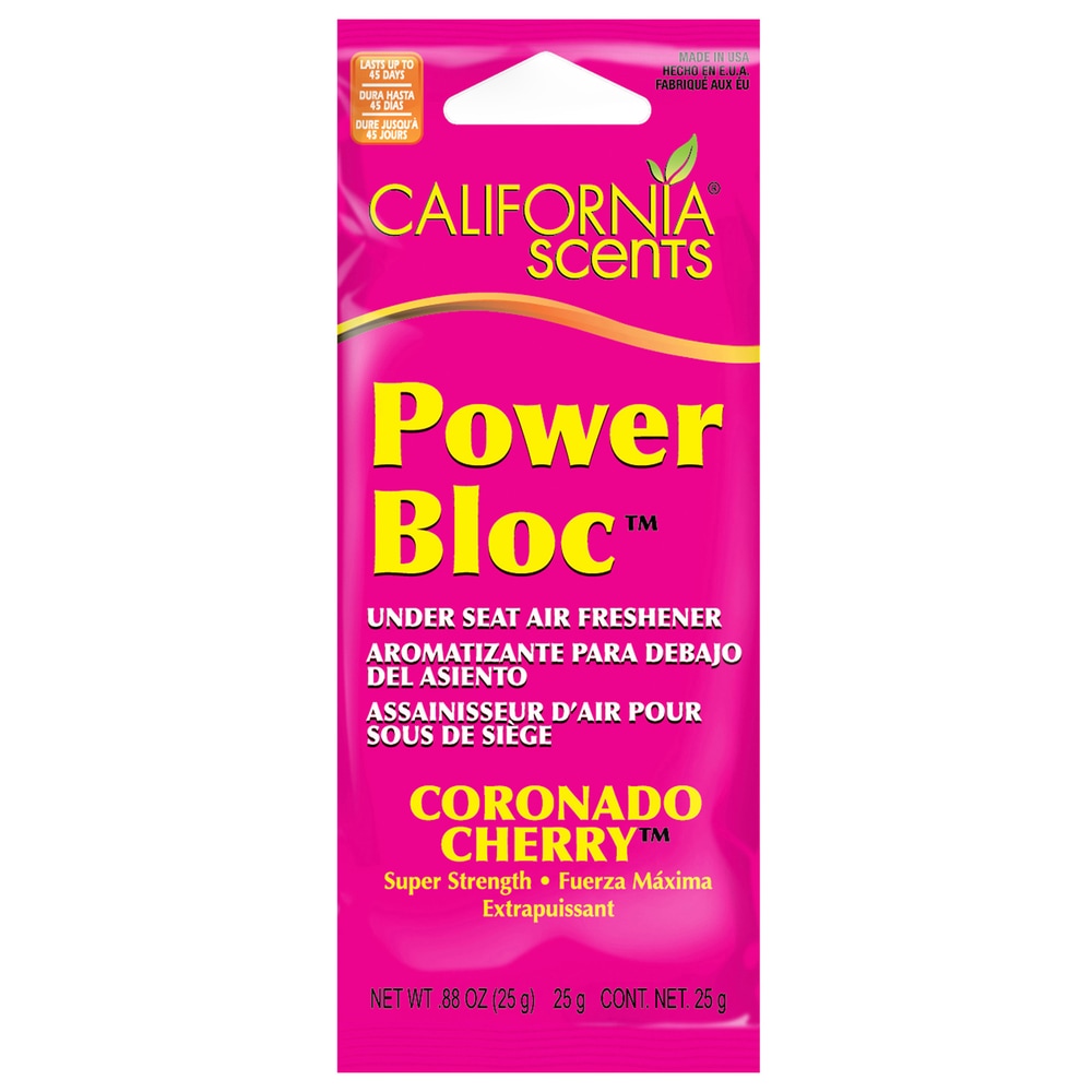 California Scents Power Bloc Under Seat Air Freshener, Coronado Cherry