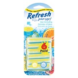 Refresh Dual Scent Vent Sticks, Citrus Sparkle/Summer Splash, 6-pk