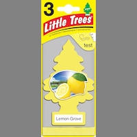 Little Trees Hanging Air Freshener, Lemon Grove, 3-pk Front_Flat