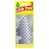 Little Trees Hanging Air Freshener, Pure Steel, 3-pk Front_Flat