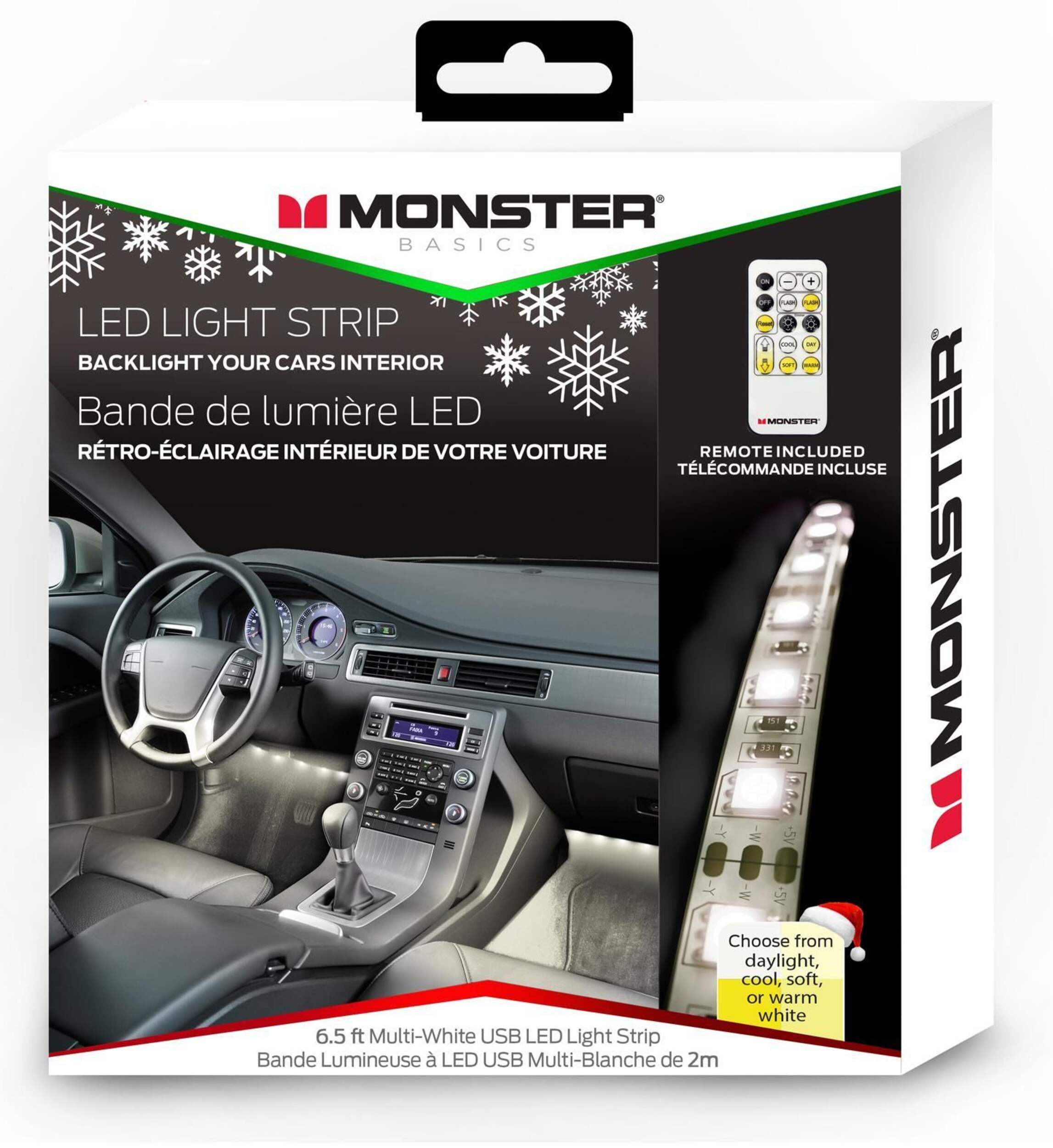 MNSTR CAR LED WHTE