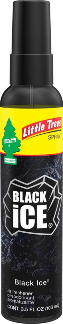 Little Trees Air Freshener Spray Black Ice 3.5oz Bottle x 25