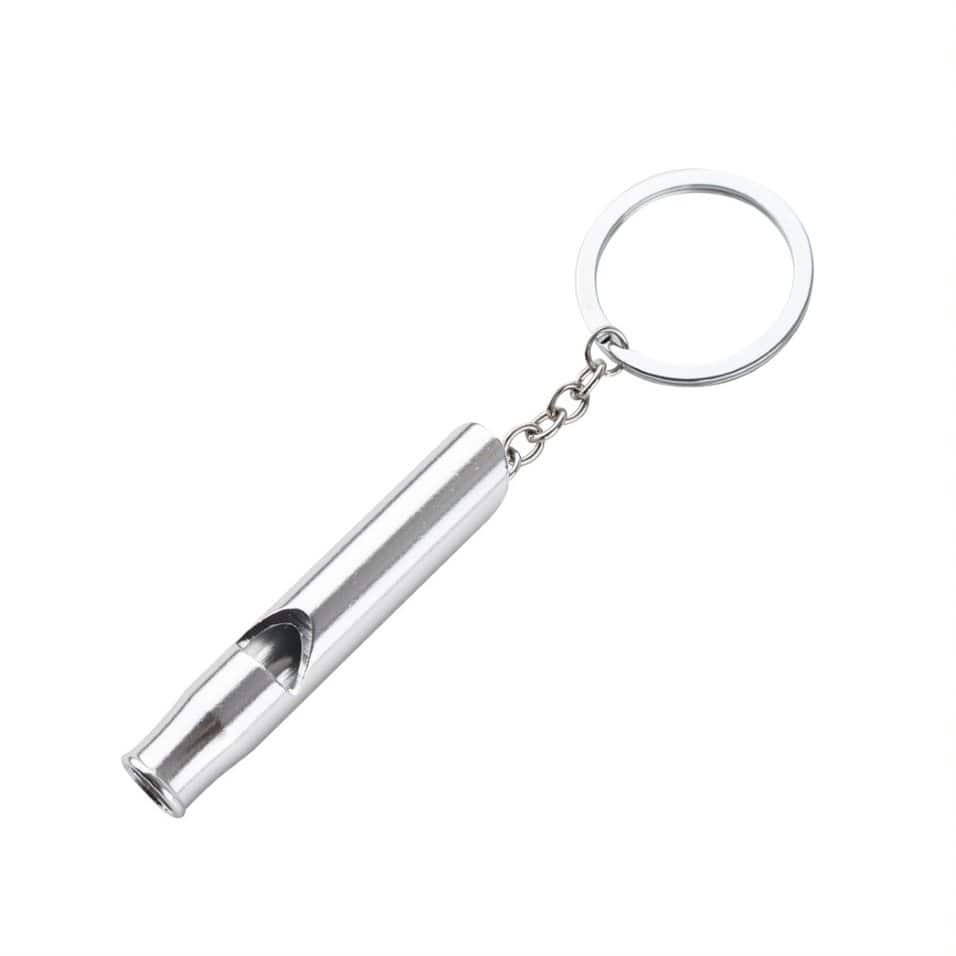munkees Emergency Survival Whistle with key chain waterproof aluminium capsule 3385 emergency information extremely high pitched tone