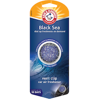 Arm & Hammer Vent Clip Car Air Freshener, Scent Spinner, Black Sea Front_Flat